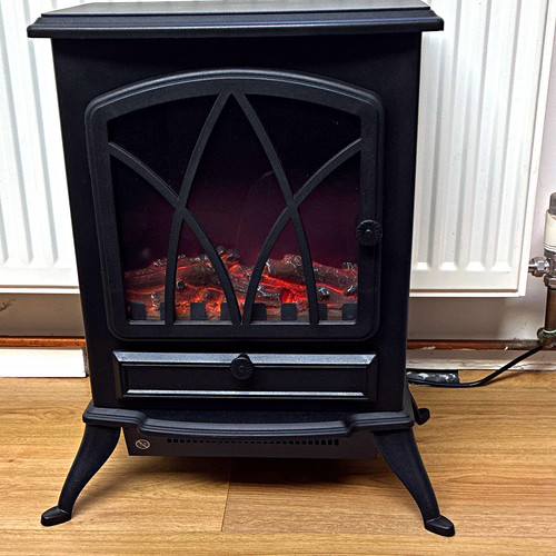 Black electric stove style - black,