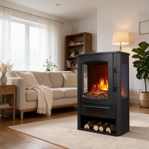 Electric log burner 1000 2000w - log,
