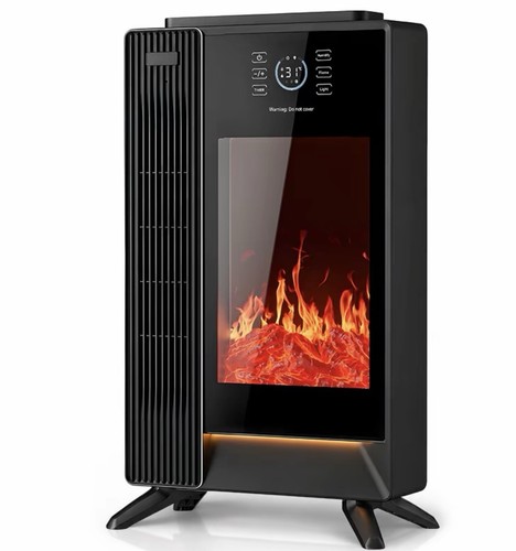 Electric fireplace heater - fireplace, led
