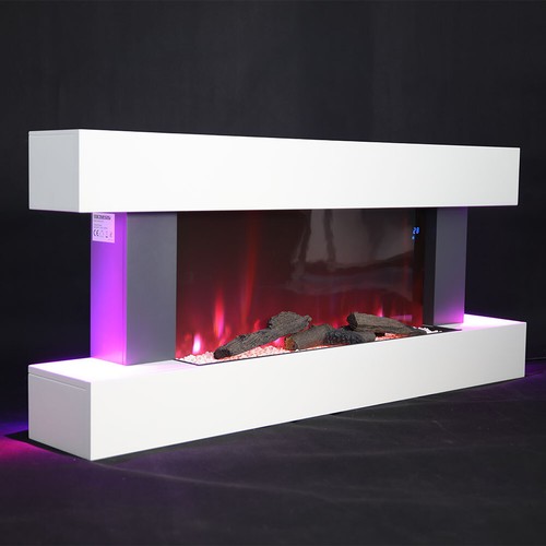 White electric fire 2000w - fire,