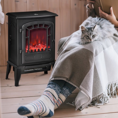 Electric log burner stove - log,