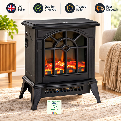 Electric fireplace heater led - electric,