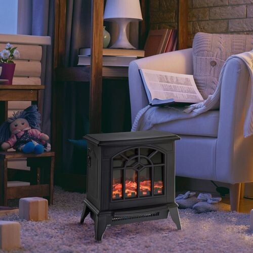 Cast iron effect fake - iron, flame