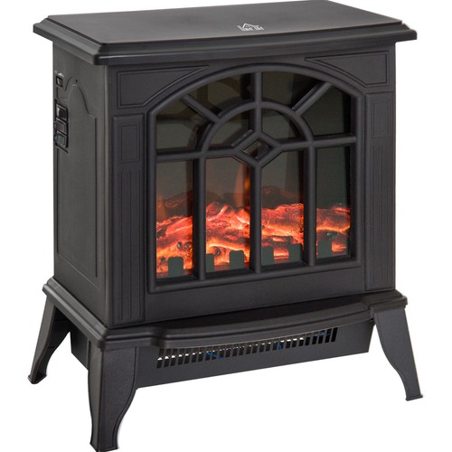 Electric log burner stove - log,
