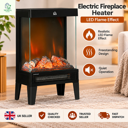 Electric fireplace heater led - fireplace,